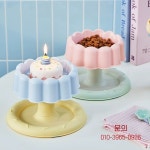 고양이 밥그릇 하이 뷰티 펫 스테인리스 스틸 조절식 목 보호 받침대 강아지 대용량 애완동물 : 다인상