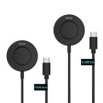 Garmin 충전 케이블 스탠드용 세븐카 2팩 USB-C 케이블, 길이 1m 및 30cm 쇼트워치 도크 스테이션, Vivoactive 5 4 3, 포러너 935, 245... 