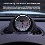 미니 2014-2020용 중앙 제어 차량 스톱워치 인테리어 센터 대시보드 시계 나침반 전자 : 해구대쇼퓡