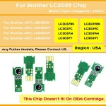 LC3037 LC3039 잉크 카트리지 칩 브라더 MFC-J5845DW MFC-J5945DW MFC-J6545DW MFC-J6945DW 프린터용 일회용 : 비에리트