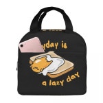 Gudetama 매일은 게으른 날입니다 절연 점심 가방 쿨러 가방 식사 용기 대형 도시락 토트 식품 가방 작업 여행 : 럭키-상사