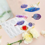 보이 불규칙 광산 몰드 DIY 공예 실리콘 가장자 16 호환 팅 액세서리 클립 키트 16 Hair Clips : 제뉴어리 플레이스