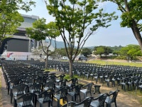 [렌탈] [대여] [임대] 행사용 의자 렌탈(플라스틱 팔걸이의자,플라스틱 의자)- 대구, 김천, 구미 : 삼오