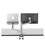 ol 3l 실버 인체공학 10 17 32 풀 블랙) 스탠드 데스크톱 컴퓨터 노트북 데스크용 (ol 마운트 브래킷 모니터 OL 3L BLA : 그린어니언2