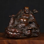 황동 미륵 부처님 동상 행운의 축복 그림 홈 장식 이상적인 입구, 티 테이블, 거실, 홀 수집품 : 스마트랩팩토리원주