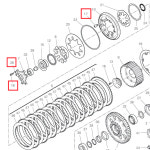 53-Q-4 대역전프로덕션 두카티 바이크 건식 클러치 사양 마운트 티타늄 합금 볼트&와셔 세트, 파니갈레 1100, Panigale V4, V4 SP, V4 SP2... 
