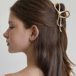 웨이브 리본 크리스탈 헤어 크로우 클립 HB2263 : 타티아나