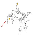 포르쉐 03-17 카이엔 리어 액슬 서브프레임 유압 서스펜션 95533113500 95533113501 적용 : 제이앤오0