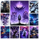 솔로 레벨링 애니메이션 전체 라운드/스퀘어 드릴 다이아몬드 페인팅 아트 Sung Jinwoo Ant 모자이크 세공 홈 장식 Frameless : 에픽트레이드