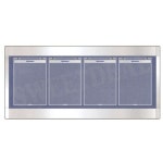 스텐 게시판 4구 가로 D형 안전게시판 : 제르 가성비추천할인샵