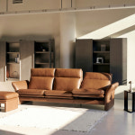 블룸 천연가죽 반응형 리클라이너 소파 브라운, 4인용 : 자모네샵