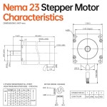 YEJMKJ 네마 23 스테퍼 모터 2상 1.8 u200C u200C 3.5Nm(495.64oz in) 고토크 바이폴라 110mm 1.0 4.2A 4와이어 샤프트 21mm 10mm... 