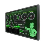10.1인치 800x1280 화이트/블랙 PC 케이스 모니터 USB 포트 내장 테마 편집기 DIY CPU GPU 온도 데이터용 : 봉구상사17