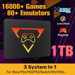 PlayZone 1TB 휴대용 외부 게임 SSD 콘솔 Xbox/PS4/PS3/PS2/스위치 Win PC/노트북 16000 내장 : Daol다올9