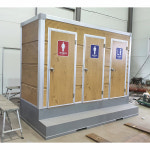 이동식화장실임대 3칸 이동식화장실 행사 공사장 렌탈 : 대우씨앤토