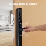 MOES Tuya WiFi 스마트 전자 도어 잠금 장치 실내 원격 지문 비밀번호 IC 카드 해제 배터리 구동 호텔 아파트 : 벨로비즈100