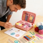 초보자용 크로셰 키트 성인용 수제 공예 스타터 미술 교사 프로젝트 휴일 DIY : 반월무역20