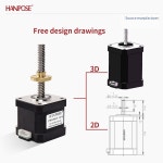 1PCS NE 7 출력 나사 스테퍼 2상 5A 4선 17HS4401S T8 400 100 17HS4401S T8 50mm lead 2 : Special-Tools