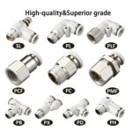 인더스트리아 화이트 에어 호스 퀵 커플링 피팅 PC/PCF/PL 튜브 커넥터 4mm10mm  1/8인치 나사 옵션 : jaydemall01