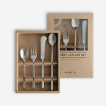 니코트 히어 디저트 커트러리 세트 4P Silver : 니코트