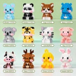 굿이백 블록, 14세 스터퍼, 12 위한 선물 빌딩 소정의 선호+ 미니 성인을 팩 파티, 교실 동물 고도 세트, 하이 애니멀 9 Animal Flowers... 