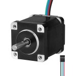 YEJMKJ 네마 14 스테퍼 모터 1.8 u200C u200C 2상 고토크 28Ncm(39.65온스 인치) 바이폴라 35x44mm 1.2A 2.9 4-리드 샤프트 24mm 5mm... 