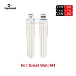 [호환제품] 키채널 10개  KD KEY Xhorse 용 만리 장성 M1 교체 44  키 빈 Uncut 금속 원격 블레이드 플립 : JDMall06