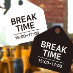 시월 BREAK TIME 안내판 브레이크타임표지판 팻말 문팻말 : 시월리아