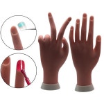 실리콘 마네킹 손 매니큐어 도구 매장용 연습용 네일 팁 아트 트레이너 체인 홈 조직 자 네일 기술자 : 제이앤진0