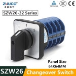 ZHUCO SZW26/LW26-32 32A On-Off-On 위치 1-4 상 캠 자동 전환 D101.1 240V : 덕신기전