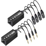 네트워크 신호 확장기 4XLR 광 변환 디지털 케이블을 아날로그 분배 오디오 비디오 으로 : GS유통사