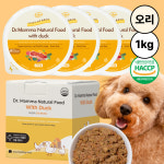 [닥터맘마] 강아지 촉촉사료 오리 1kg 애견 화식 습식 사료 : 닥터맘마