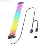 게임용 PC 케이스 E65A용 유연한 8핀 GPU 전원 공급 장치 ARGB LED 스트립 : 주말의 여유 상점4