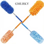 4피스 멀티 더스터 세트 가능한 12-31인치 세탁 가능 재사용 극세사 및 샤닐 더스터 사무실용 컴퓨터 가구 : greenwelcome