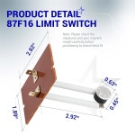 블 타즈 87F16 용광로 1차 제한 스위치 용광로와 호환 87F1601 L140 30F 36T01B3 교체 : 골든duffy4