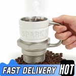 [호환제품]  테마 커피 머그컵 엔진 디자인 금속 점화 플러그 정비사  기어헤드 : JDMall07