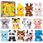 굿이백 블록, 14세 스터퍼, 12 위한 선물 빌딩 소정의 선호+ 미니 성인을 팩 파티, 교실 동물 고도 세트, 하이 애니멀 9 Animal Flowers... 