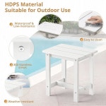 루에 보나 야외 사이드 테이블 HDPS 애디론댁 화이트 내후성 16.1 in Aruba Blue 1 : 다드림MARKET