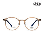 으뜸50안경 가벼운 투명뿔테 와그너 코받침안경 초경량 블루라이트차단 그레이 오벤5320 : 으뜸50 Online