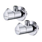 헤테시 앵글 밸브 NPT 1/2인치 입구 x 9/16인치 출구 1/4 턴 워터... 수도꼭지 및 화장실용 아메리칸 스레드 폴리싱 크롬(실버) : amazing003