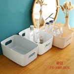 1/3개 기숙사 잡화 수납함 데스크탑 화장품 욕실 주방 플라스틱 바구니 : 레드상사1