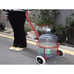 업그레이드된 무소음 바퀴 손으로 끄는 쓰레기통 물통 농촌 가정용 폐수 운반 미니 카트 보관 정리함 : 아르델리