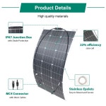 100500W 유연한 태양광광 패널  초박형 디자인 : JDMall08