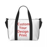 여성을 위한 디자인 비치 토트 백을 사용자 정의 로고 인쇄 대형 구획 체육관 여행 가방 : WEE MARKET