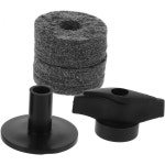 OFSCH 2pcs 드럼 심벌 블랙 뮤트 패드 봉지에 스탠드 도구 세탁기 동호회 담았다 교육 합금 키트 6장을 한 로커스는 로커스는 한 봉지에 6장을... 