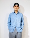 BOWWOW 바우와우 / HERITAGE CHAMBRAY SHIRT AGED / INDIGO / BW261-HCS : 재패니네
