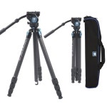 프로페셔널 카본 파이버 삼각대 360 유체 카메라 튜브 대형 vh 13 72 캠코더 비디오 u201d 로드 10) 2파운드(st 방수 6 224 dslr용 ST 224... 