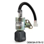 정시출고 품질보증 Kubota SA-5176 연료 차단 솔레노이드 1756ES-12SUC5B1S5 12V YC101553 : 핏트레이드14