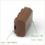 NP-FZ100 7.2V 2250mAh 리튬이온 교체 배터리 (소니 알파 9 III, 9, 7 IV, 7S 7R 용, C타입 USB-C 포트 포함) : 봉구상사2