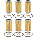 6피스 31726 28X0A 오일 필터 2013 2019 닛산 알티마 맥시마 무라노 센트 : 아마존카파트